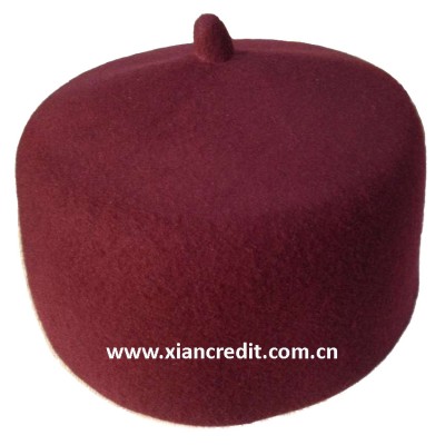 100% Wool felt hat Islamic hat for sale muslim cap for man islamic fashion felt hat