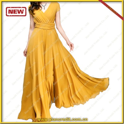 Big size women dress casual silk dresses