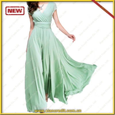 Light color fashion dress 100% silk dress for summer