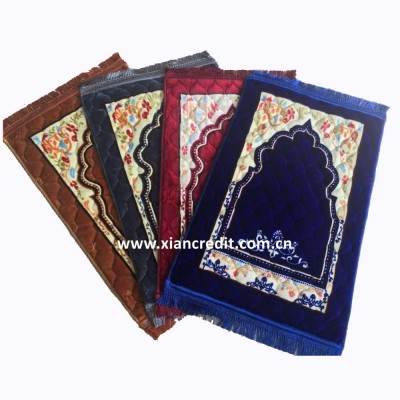 Wholesale Cheap Price Mosque Carpet Printed Thick Prayer Mat Rug