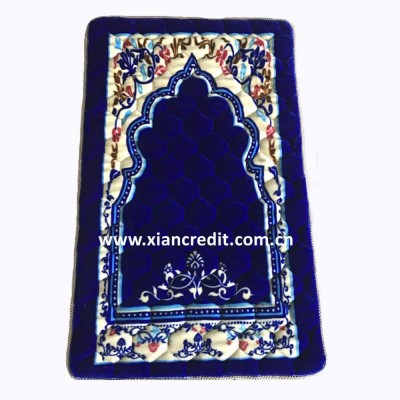 2018 New Design Printed quilted Muslim prayer mat