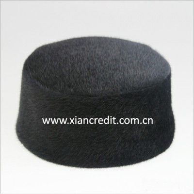 Winter mink hair hat warm muslim worship hat