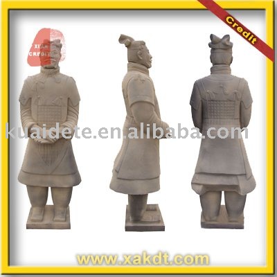 Chinese Art Clay Xian Terracotta Soldier for Garden Decoration/ clay statues